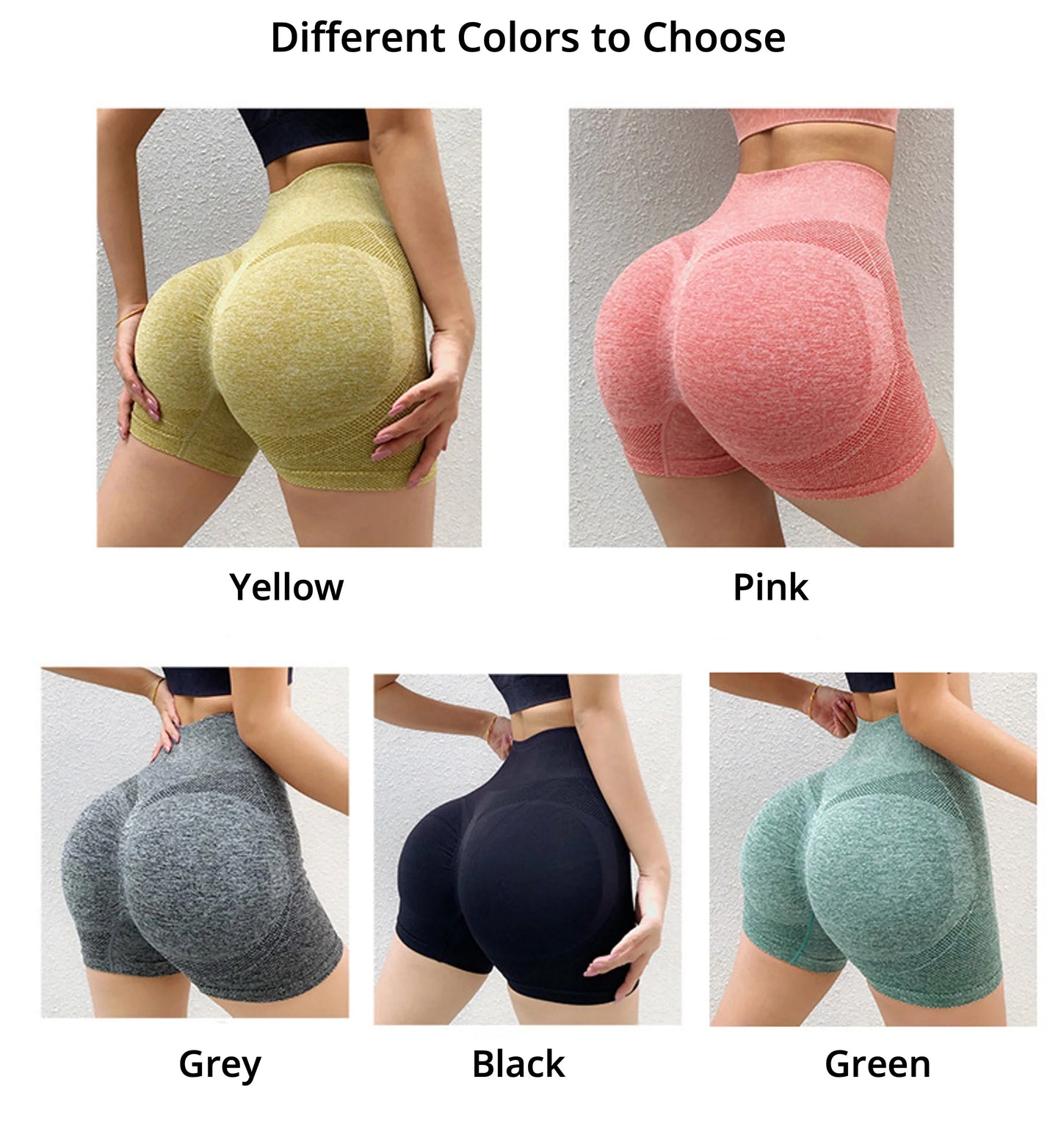 Fitness Gym Wear, Seamless Sports Leggings for Women, Pants Tights, High Waist Workout Shorts