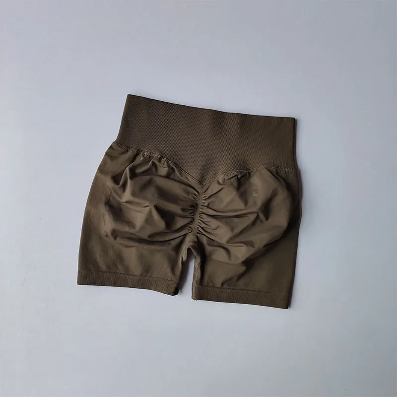 Buttlifting shorts, high waist tight sports shorts, fast dry